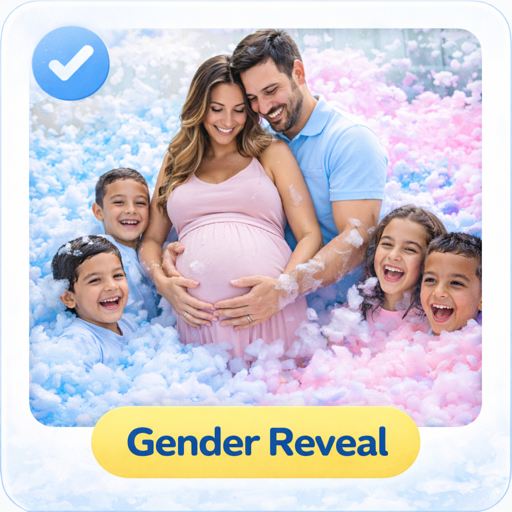 Gender Reveal Foam Party Miami 1